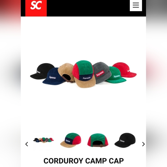 Supreme Corduroy Camp Cap *FW23* *NWT* - Picture 3 of 5